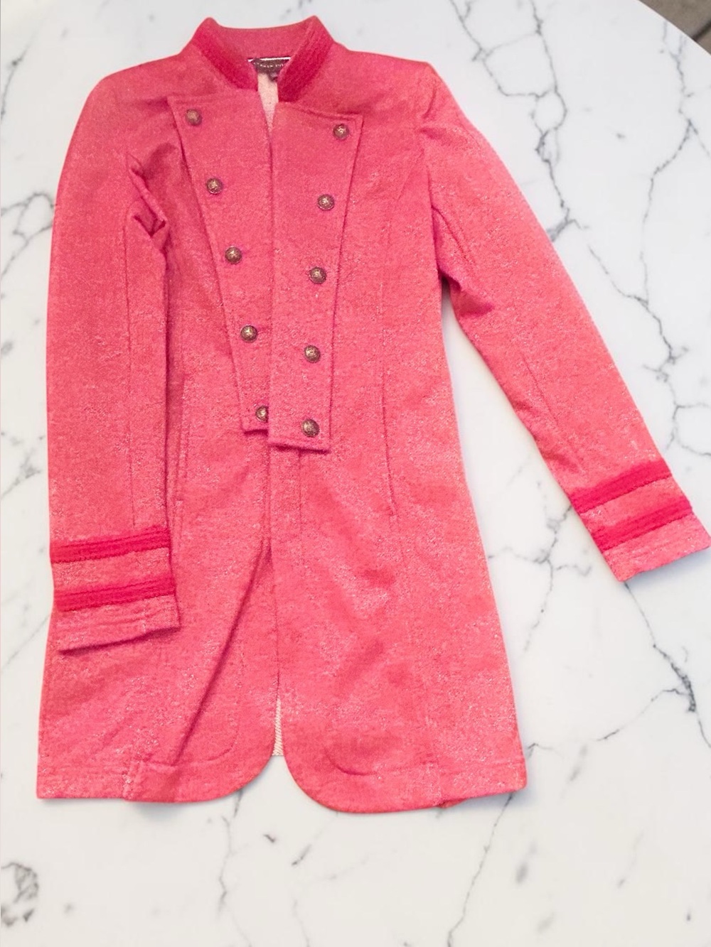 Tommy Hilfiger Berry Metallic sparkle Duster open jacket XS-S